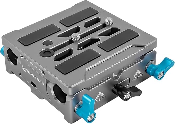 KONDOR BLUE | LWS ARRI Bridge Plate for Cinema Cameras | Setup Expansion for C70/Burano/URSA Mini/FX6/Venice | Space Gray