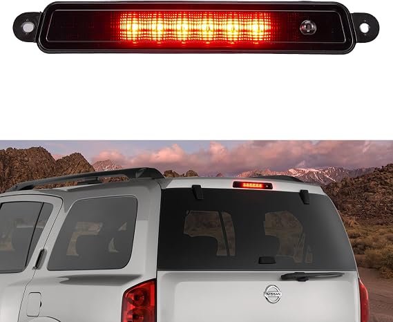 Haka Tough Led サードブレーキライト 日産アルマダ2005-2015アクセサリー用、スモークハイマウントリアサードテールライト、インフィニティ2004-2010 Qx56用、oem#26590-7s000の交換。