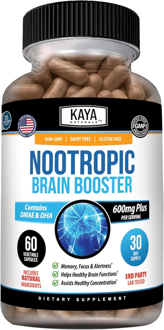 Kaya Naturals Nootropic Brain Booster, 60 Count