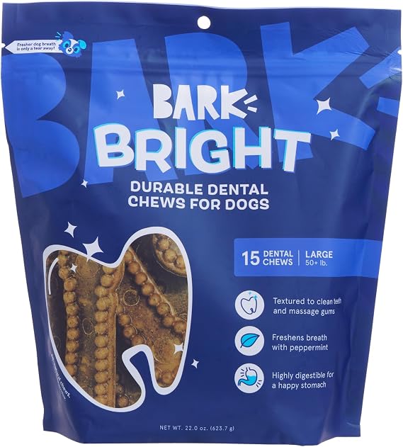 BarkBox Bright Durable Dog Dental Chew Sticks - for Large Breeds (50+ lbs)
