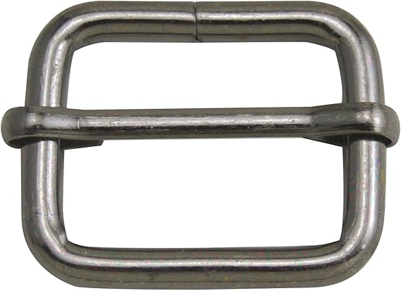 Wuuycoky Gun Color Metal Sliding Bar Tri-Glides Wire-Formed Slider Buckles