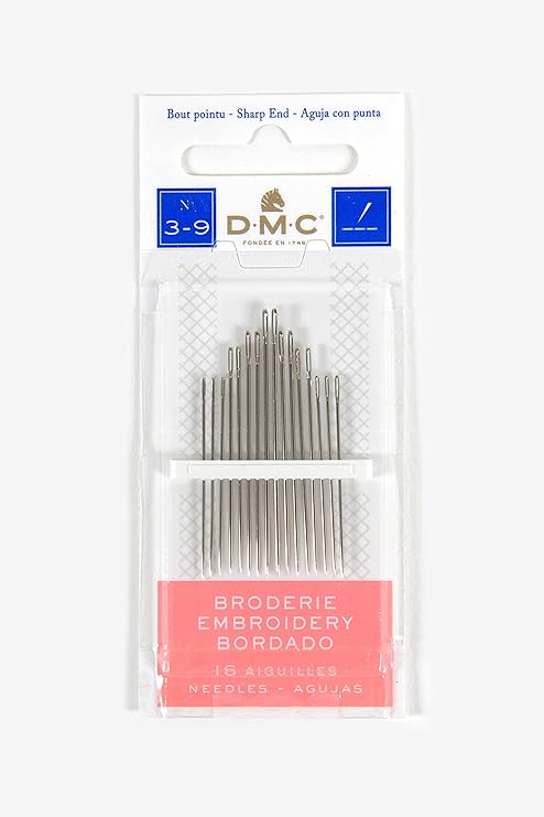 DMC 1765-3/9 Embroidery Hand Needles, 15-Pack, Size 3/9
