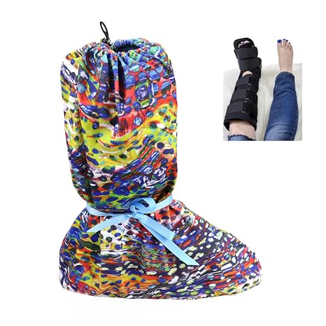 rainbowstar Walking Boot Cover for Bed Medical Walking Boots Bedtime Covers for Medical Brace Orthopedic and Fracture Cast Keep Sheets Clean
