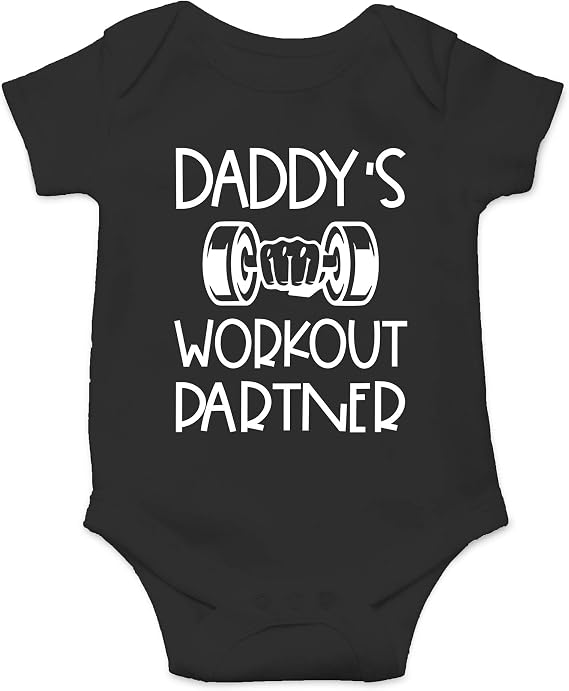 CBTwear Daddy's Workout Partner Funny Baby Bodysuit Infant Outfit