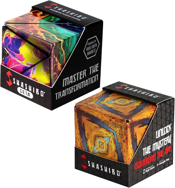 Shashibo Plus Octa Cube - Shape Shifting Box - Bundle of 2
