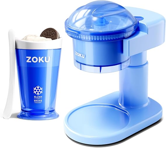 ZOKU Blue Slushie Cup and Snow Cone Maker Bundle