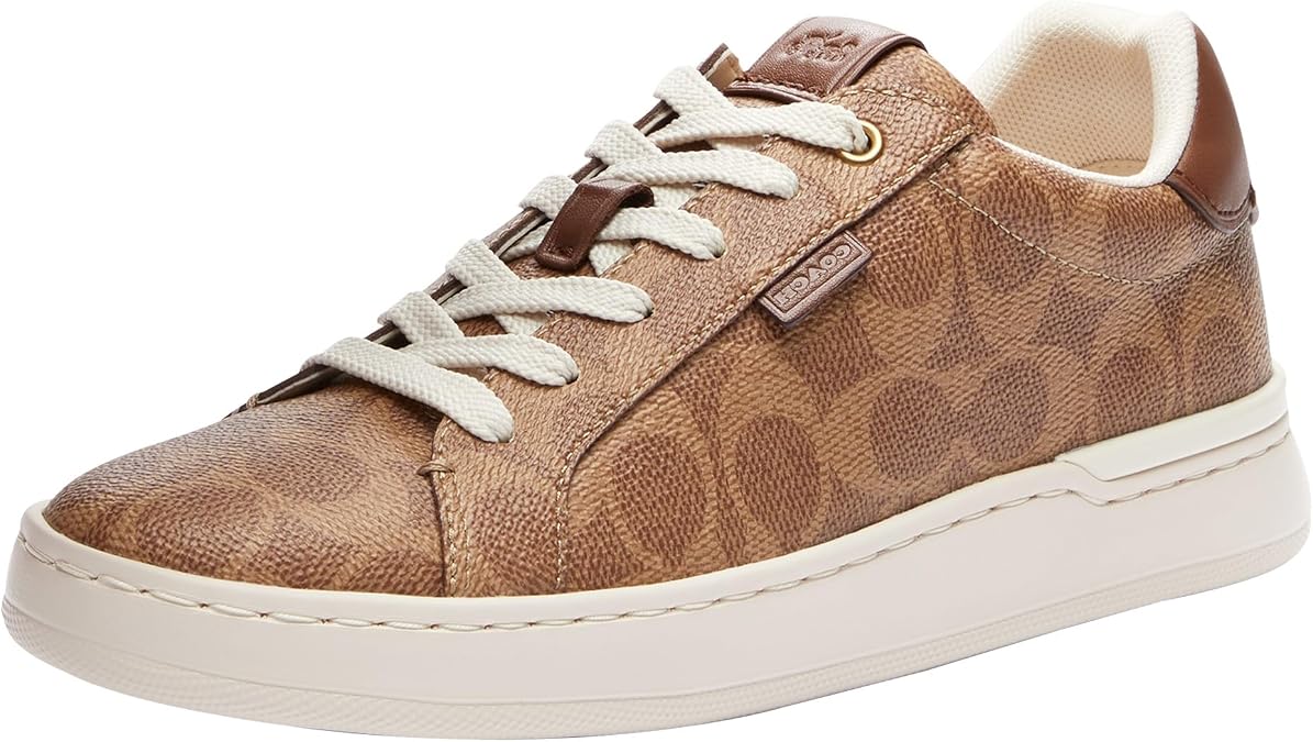 Coach Womens Lowline Signature Court Trainers Tan
