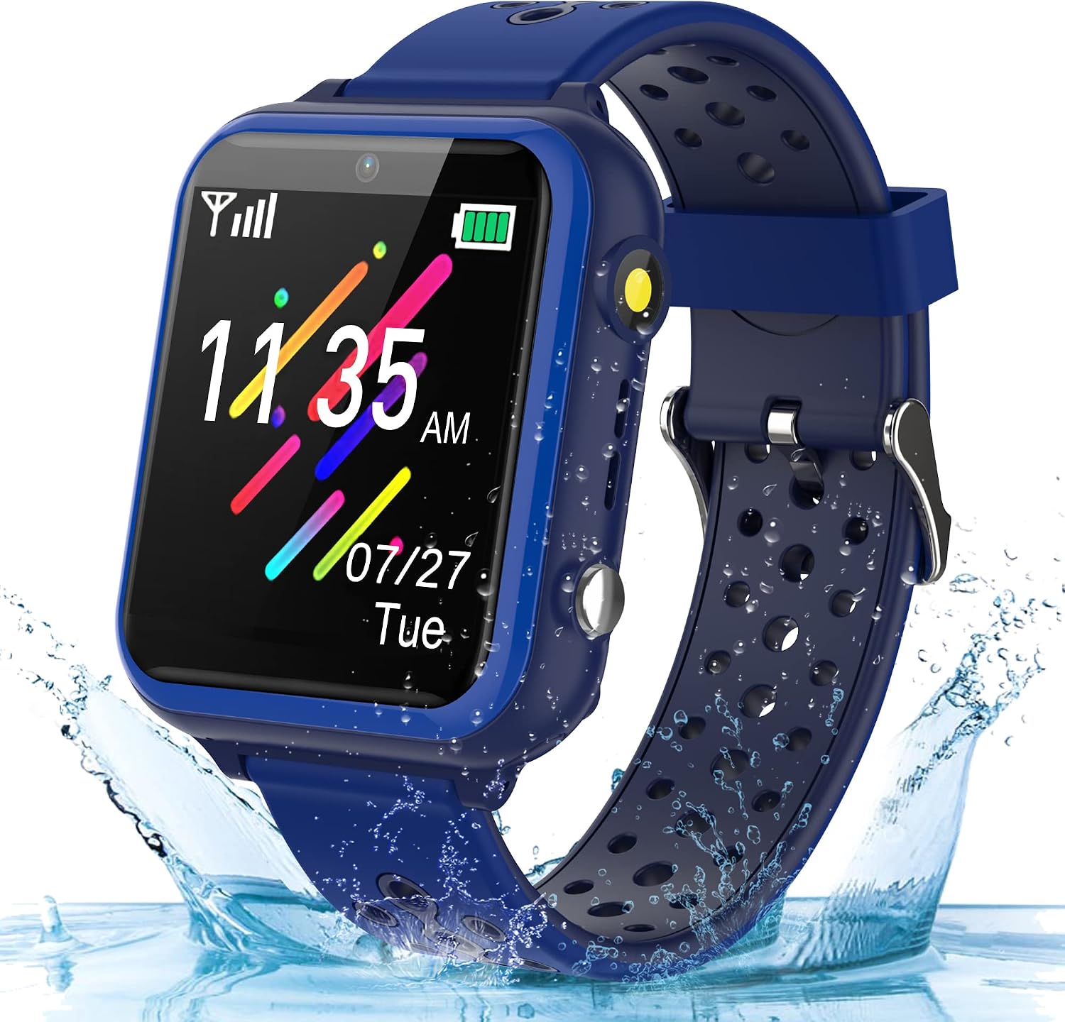 Smart Watch for Kids, Kids Smart Watches Phone with SOS Call Camera Games Recorder Alarm Flashlight Music Player for 3-12 Boys Christmas Birthday Gifts