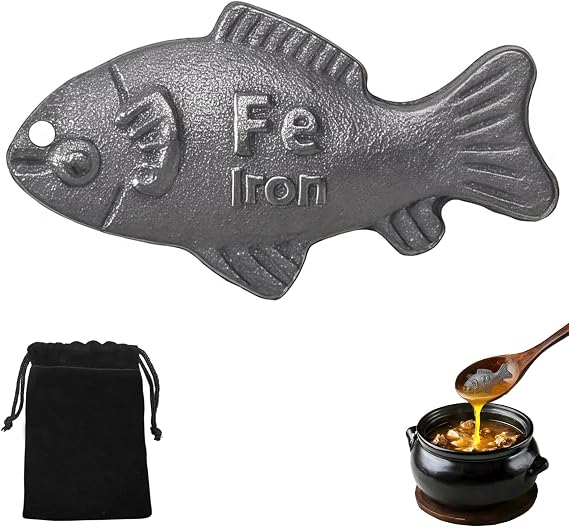 Iron Fish Cooking Tool, Natural Supplement to Support Iron Levels for Vegans, Great Gift for Family and Friends (1 Pack)