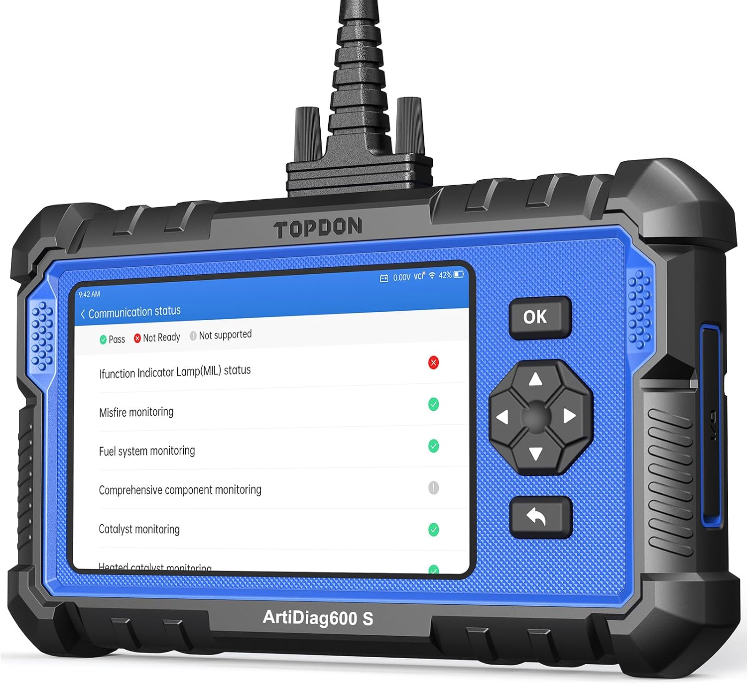 TOPDON OBD2 Scanner for ABS SRS Engine Transmission disgnostic,Car diagnostic tool with 9 Reset ServiceOil BMS ABS SAS EPB DPF TPMS Throttle Injector