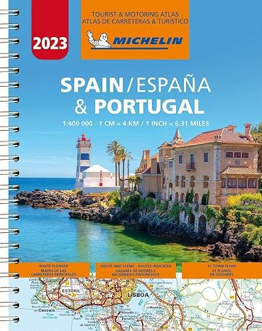Michelin Spain & Portugal Road Atlas 2023 (Atlas (Michelin)) (English and Spanish Edition)