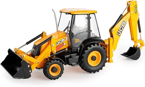 Britains JCB Farm Tomy Toys- Backhoe Loader - 1:32 JCB 3CX Digger- Collectable Tractor Toy- 1:32 Scale Farm Toys, Suitable for Collectors and Kids- 3 year plus