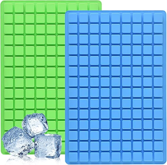 YXHZVON Square Silicone Mould 2Pcs Grids Silicone Ice Cube Tray