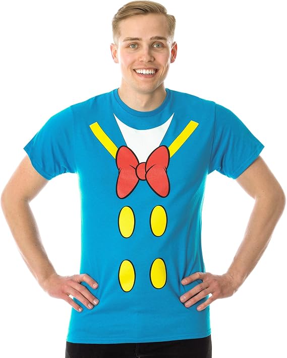 Disney Donald Duck Shirt Men's I Am Donald Costume Classic Cartoon Adult Licensed T-Shirt