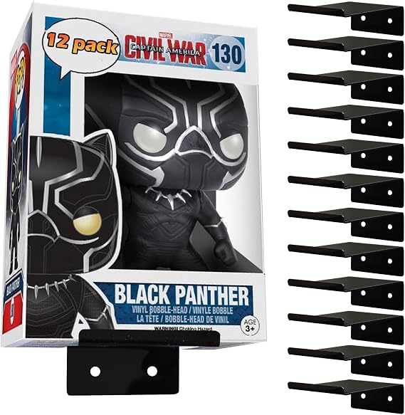 12 Wall Display Shelf for Funko Pop Boxes, Boxed Toy Action Figure Holder