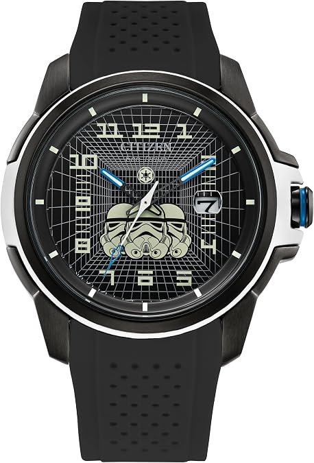 CITIZEN Men's Eco-Drive Stormtrooper 44mm Stainless Steel AW1659-00W