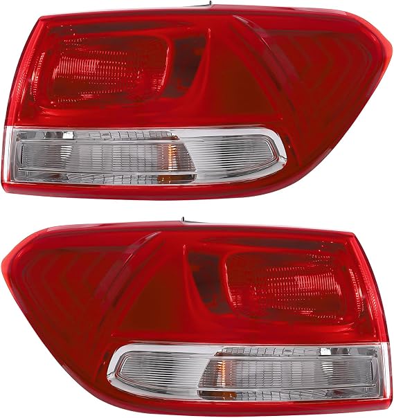 Rear Halogen Headlight Left+Right Side for 2016-2018 KIA Sorento Projector Driver & Passenger Head Lights Direct Replacement Headlamps Assy Set Assembly (A Pair)