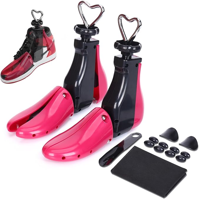 Shoe Boot Stretcher, Adjustable Width Length for Men Women | Effectively Relieving Discomfort, Durable Made Fits Leather Oxfords Shoes, Work Boots, Sneakers, and Standard Cowboy Boots