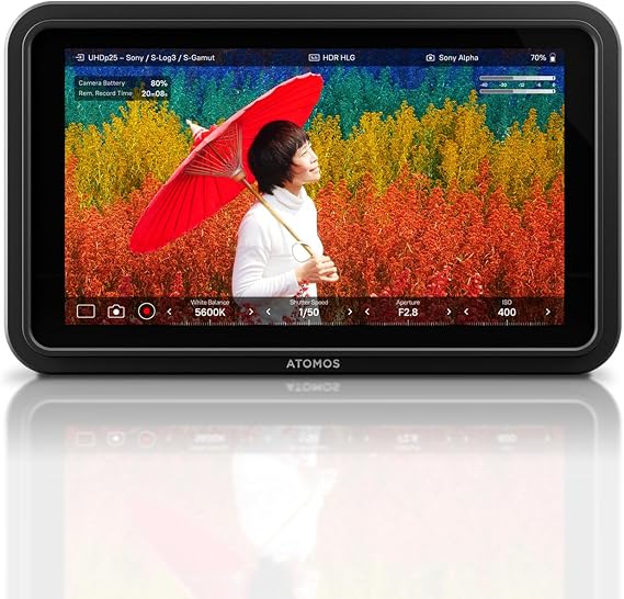 Atomos Shinobi II HDMI 4K Monitor with HDR Touchscreen, All Day Battery Life, and Lightweight Design (Black)