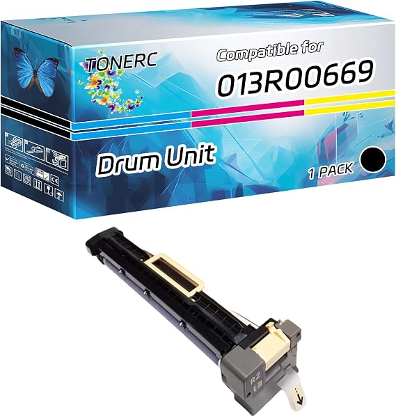 013R00669 Drum Unit Compatible for Xerox WorkCentre 5955 5945 AltaLink B8045 8075 8065 8090 Printers, High Yield 247000 Pages, with Chip High-Definition Printing (1 Pack Black)
