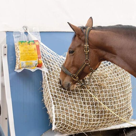 Orgrimmar Horse Feeding Slow Feed Hay Net Bag with Small Opening 63x40