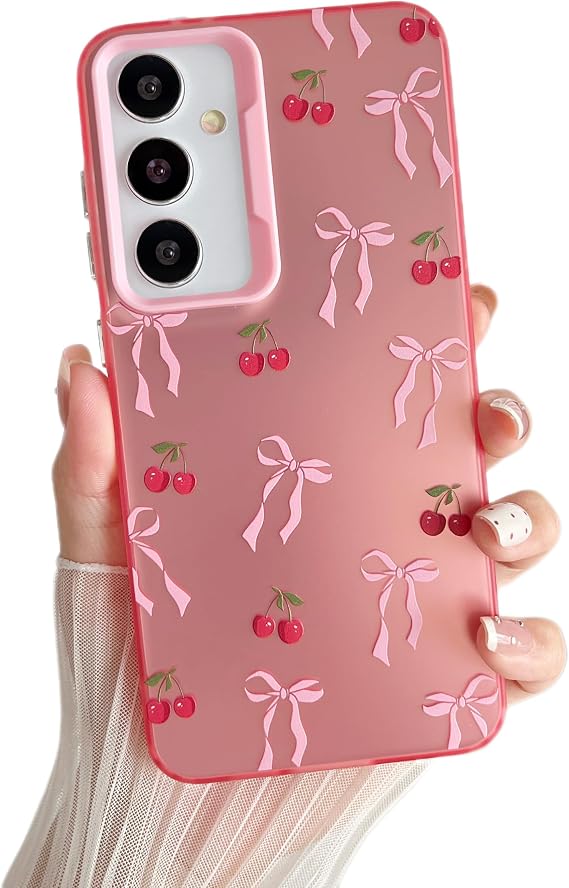 ZTOFERA Cute Pink Case for Samsung Galaxy A15 4G/5G,Cherry