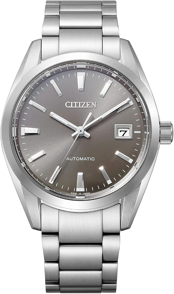 Citizen NB1050 Wristwatch, Citizen Collection, Mechanical Automatic, Waterproof, Date, See Through Back, gray, Bracelet Type