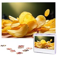 Jigsaw Puzzle 1000 Pieces Wooden Puzzle Potato Chips Photo Puzzle Personalized Picture Puzzle for Adult Custom Puzzles Challenging Puzzles for Family Wedding Gift
