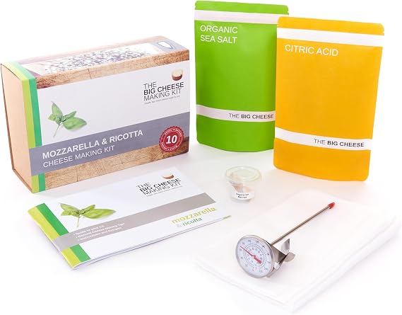 Mozzarella & Ricotta Cheese Making Kit, Gluten-Free & Vegan, 450g