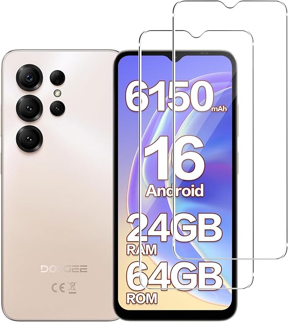 Murmure [2 Pack Screen Protector for DOOGEE Note 56X/56X Pro, 9H Hardness [HD Clarity] Anti-Scratch Tempered Glass Screen Film,Easy Installation,Bubble Free