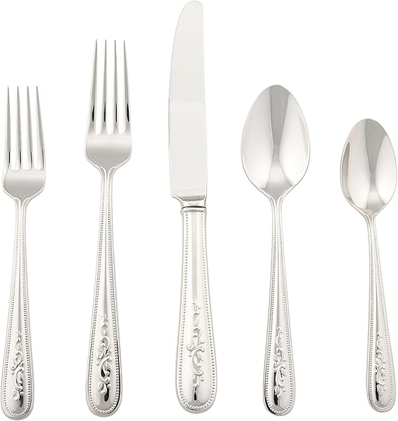 Lenox Opal Innocence Flatware 5-Piece Place Setting - , Silver