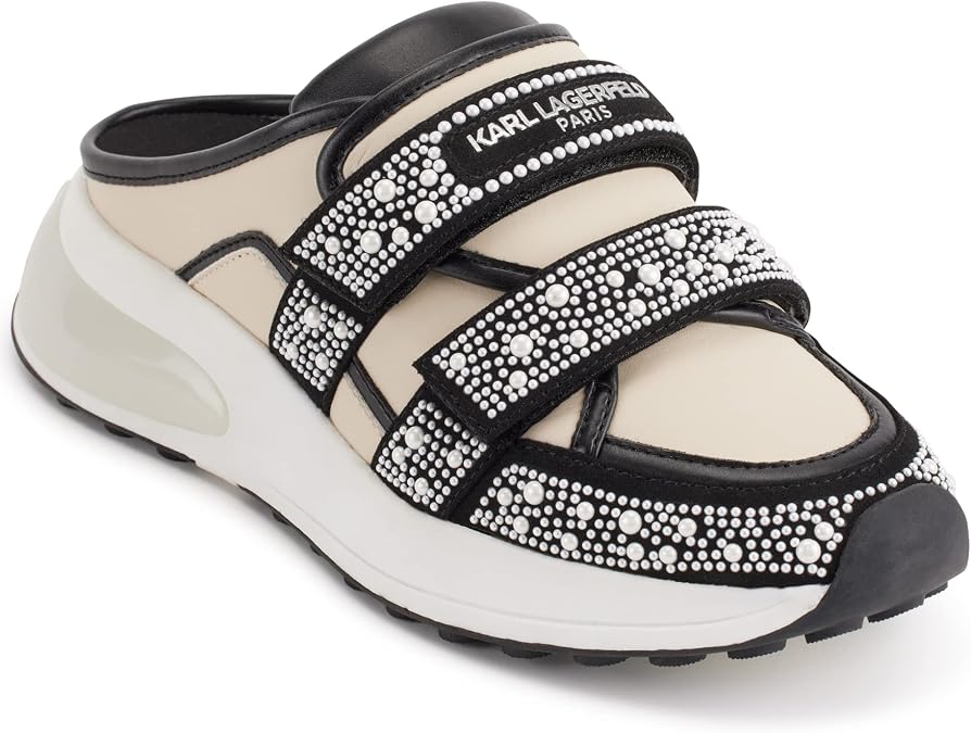 Karl Lagerfeld Paris Womens Devora Slip on Trendy Sneaker MuleSneaker