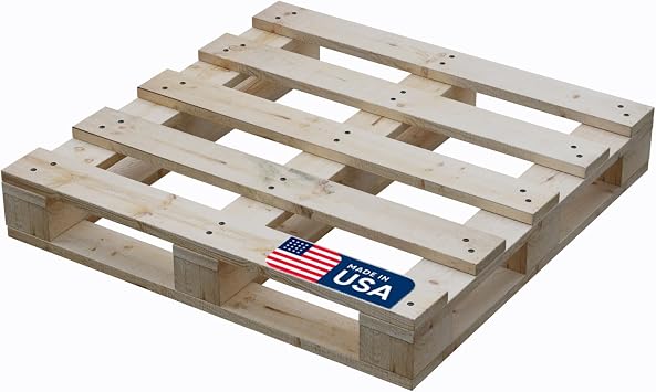 Treaton, Heavy-Duty 4-Way Entry Wooden Pallet 40x36x5, Industrial-Grade Hardwood Shipping Pallet, Durable, Reusable, Stackable, Easy to Handle, Commercial Use as a Floor-Pallet, 1 Pack