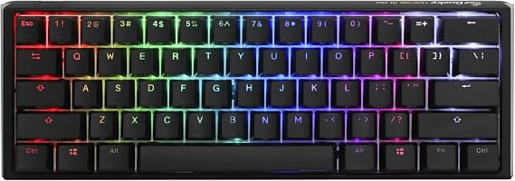 Ducky One 3 Mini Classic Hotswap 60% RGB Mechanical Keyboard Cherry MX Brown