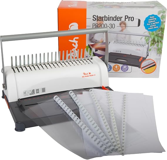 Peach Plastic Binder A4 15-Piece Starter Set - up to 350 Sheets