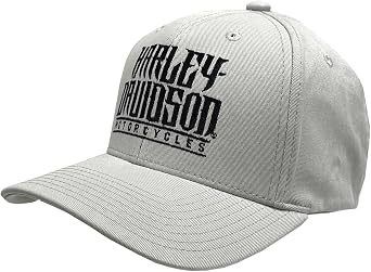 Harley-Davidson Men's Embroidered Loot Stretch Fit Baseball Cap - Gray