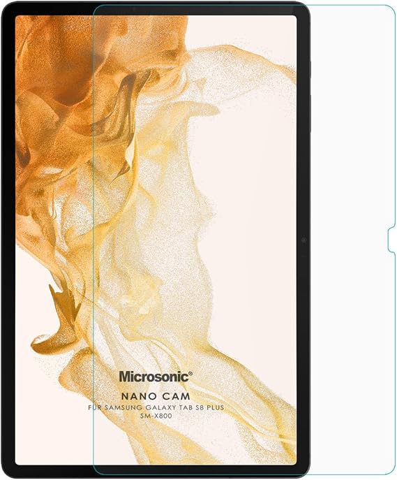 Microsonic Samsung Galaxy Tab S10 Plus X820 Nano Glass Glass Screen Protector [Galaxy Tab S10 Plus X820 Compatible Screen Protector - Transparent]