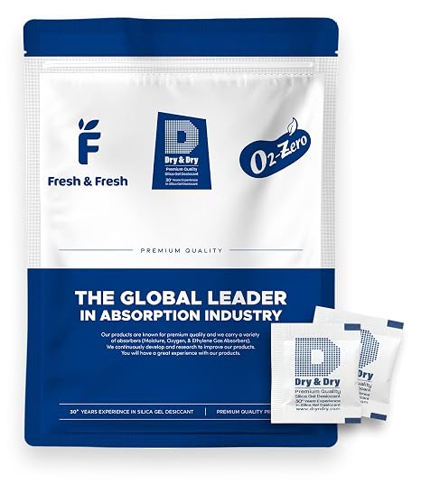 Dry & Dry 1 Gram [400 Packets] Silica Gel Packets Desiccants Silica Gel Packs - Food Safe Silica Packets Silica Gel Desiccant Packs for Storage