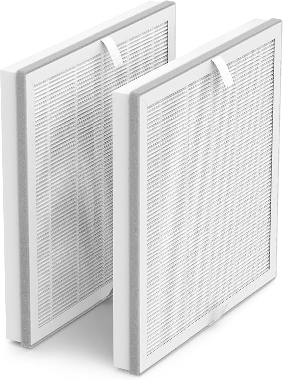 E-300L Replacement Filter Compatible with MOOKA E-300L Air Purifier, 3-in-1 Filtration System, 2 Pack