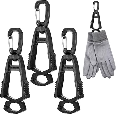 3Pcs Glove Clips for Work Glove Holders, Glove Holder Clip, Work Glove Holder for Duty Belt, Belt Clip for Construction Worker Glove Grabber Clip