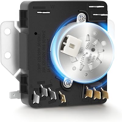 W10185982 WPW10185982 Dryer Timer Compatible with Whirlpool, Maytag WGD4800XQ0, WED4815EW1 Dryer Timer, Replace 418-618-20-b5 PS11749831,230V 60Hz, by NISHCON