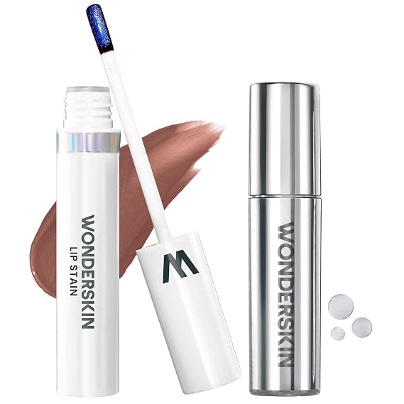 Wonderskin Lip Stain Peel Off Masque (Hush) with Lip Rehab Serum Oil