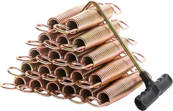 ZhenT Trampoline Springs Stainless Steel Trampoline Replacement Parts,Weather-Resistant Trampoline Accessories Kit with Trampoline Spring Tool for Skywalker, JumpKing, Upperbounce, Skybound,20 Pack