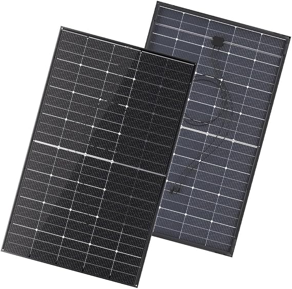 BougeRV 300 Watt Solar Panel Bifacial N-Type 16BB Mono for 12V/24V System