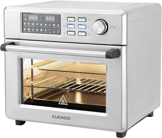 CUCKOO Oven Air Fryer, 18 Preset Modes, Black and Stainless, CAFO-A2601S