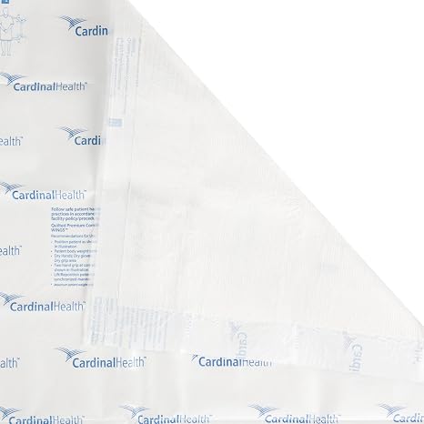 Cardinal Health Quilted Premium Comfort Underpad, Wings Maximum Absorbency, Disposable Incontinence Pads, Protective Bed Pads, Protection Pee Pad, Adults, Elderly, Kids, 30x36IN, 40 Pack | Heavy Absorbency, Disposable Underpad
