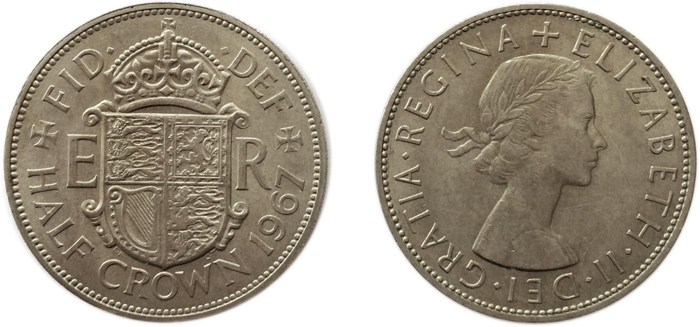 Coins for collectors - Circulated British 1967 Half Crown Coin  Great Britain