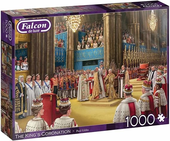 Jumbo, Falcon de luxe - The King's Coronation, Jigsaw Puzzle for Adults, 1,000 piece