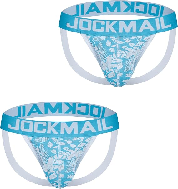 JOCKMAIL Men's Jockstrap Underwear Breathable Jock Strap Athletic Supporter for Men 2 Pack