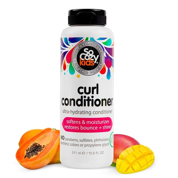 SO COZY Kids Conditioner for Curly Hair, Ultra-Hydrating, 10.5 Fl Oz
